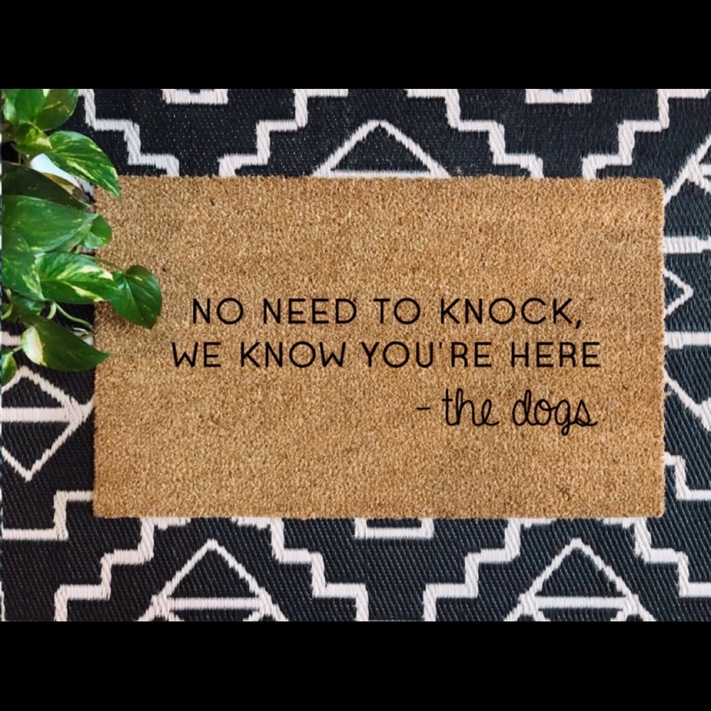 THE DOGS KNOW DOORMAT